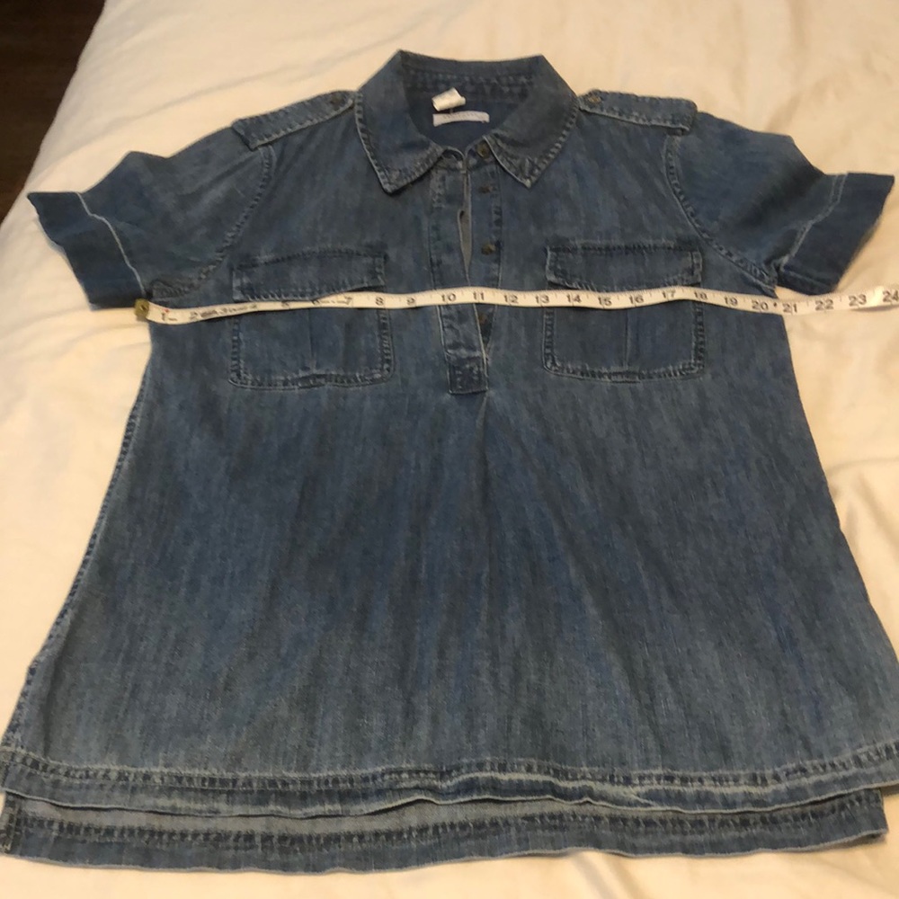 Breezy chambray top